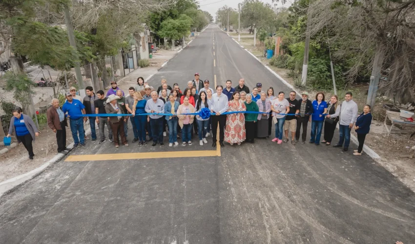 Pavimentación de la calle José María Ballesteros del Poblado Anáhuac