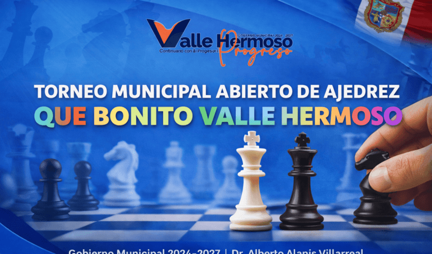 Valle Hermoso invita a participar en el Torneo Municipal Abierto de Ajedrez